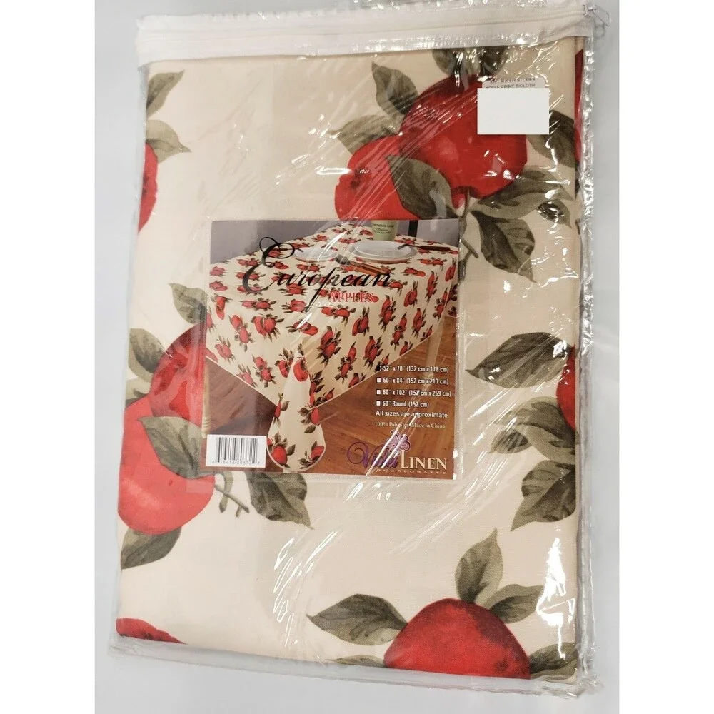 1 Printed Fabric Tablecloth, 52